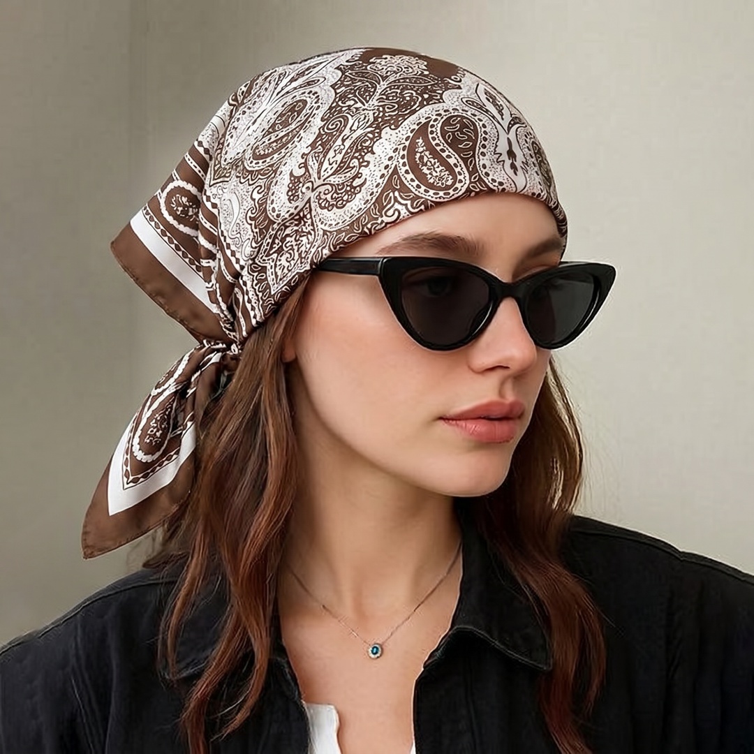Women Formal Wear Hijab - Dames Sjaal Hijab Bandana Hoofddoek Vierkante