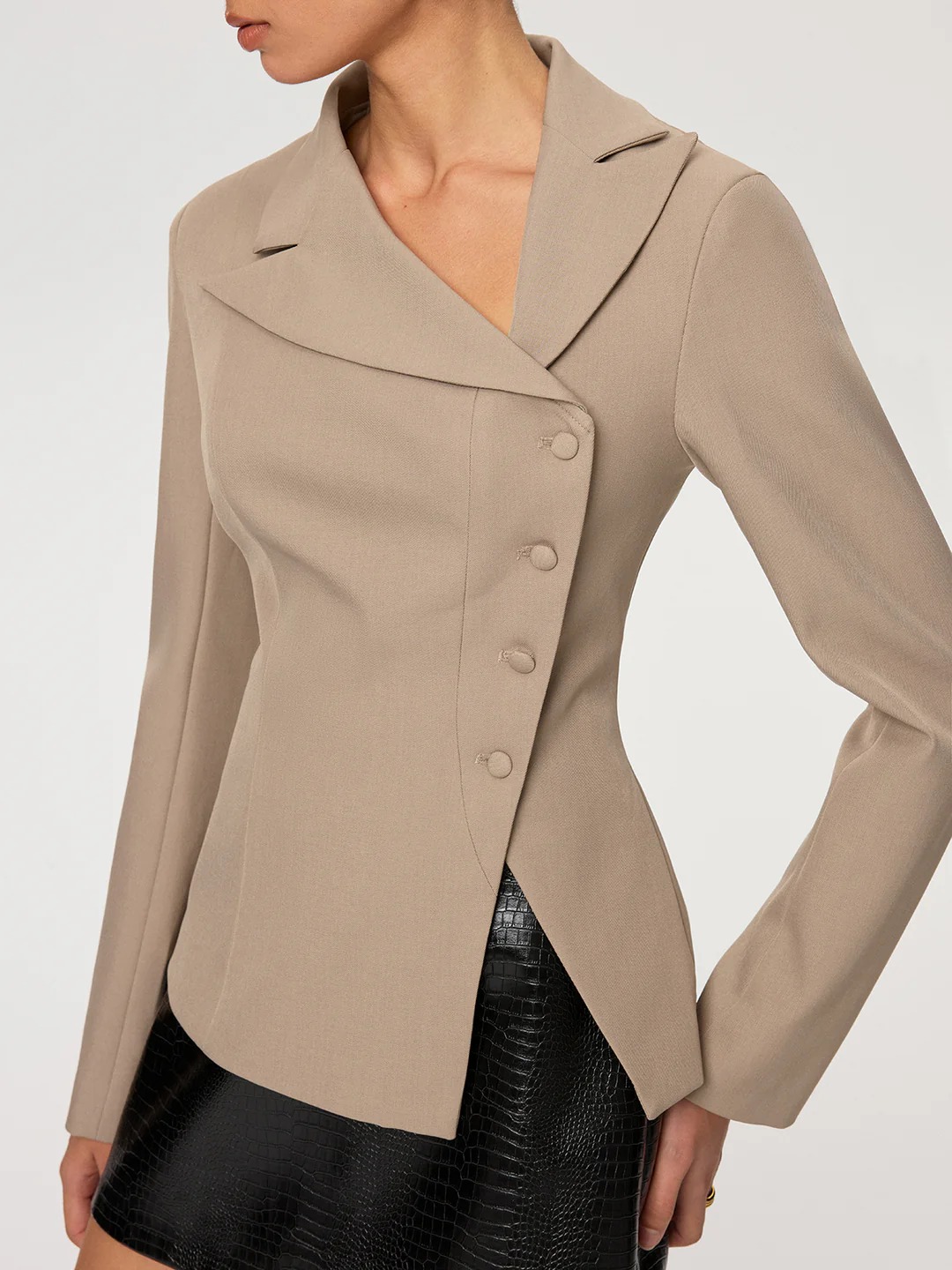 Formal Dress Female - Damesjurken Pak Jurken Elegant Piekend Reversjasje