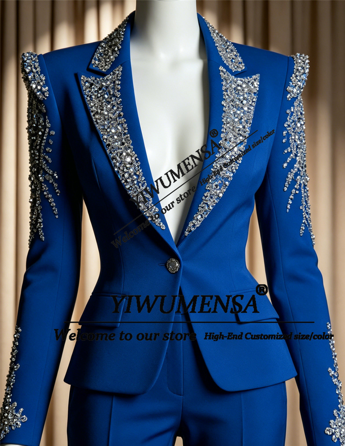 Formal Women'S Wear - Luxe Damespakken 2-delige sets Kristallen Kralenwerk