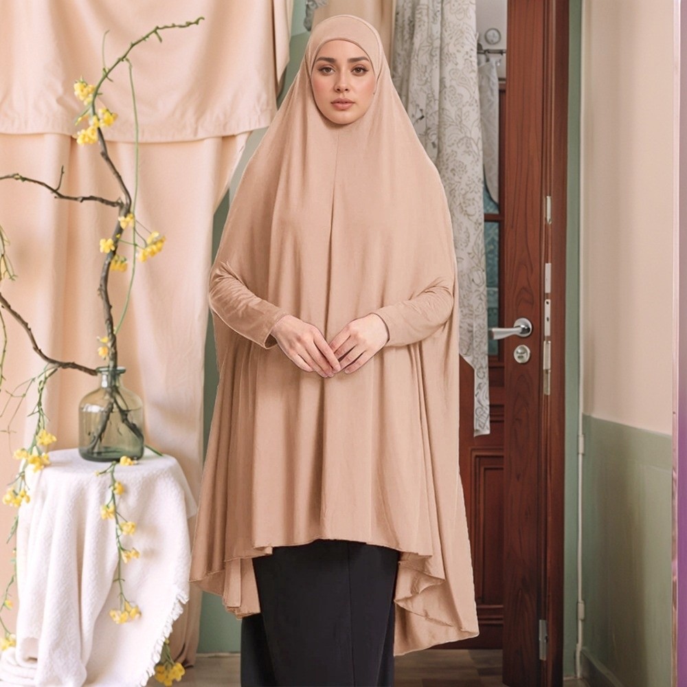 Women Formal Wear Hijab - Kaftan, effen moslim abaya's, elegante bescheiden