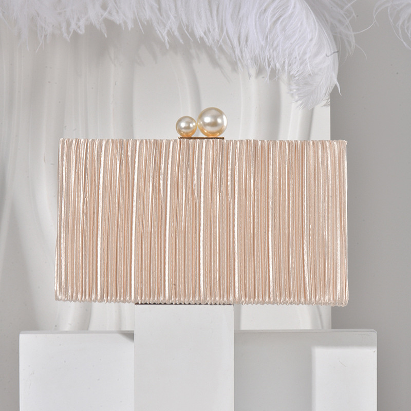 Formal Dress Female - Pure kleur glinsterende stoffen clutch tas