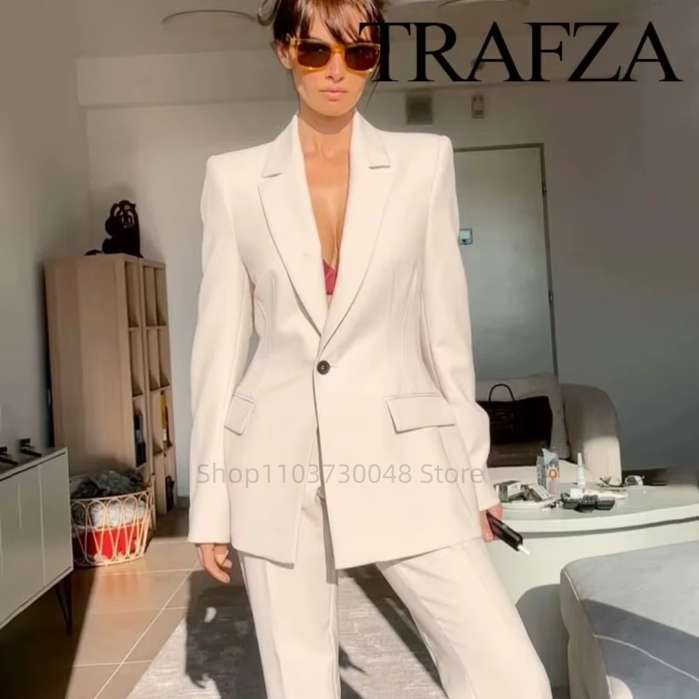 Formal Women'S Wear - Mode Kantoor Dames Blazer en Broekpak