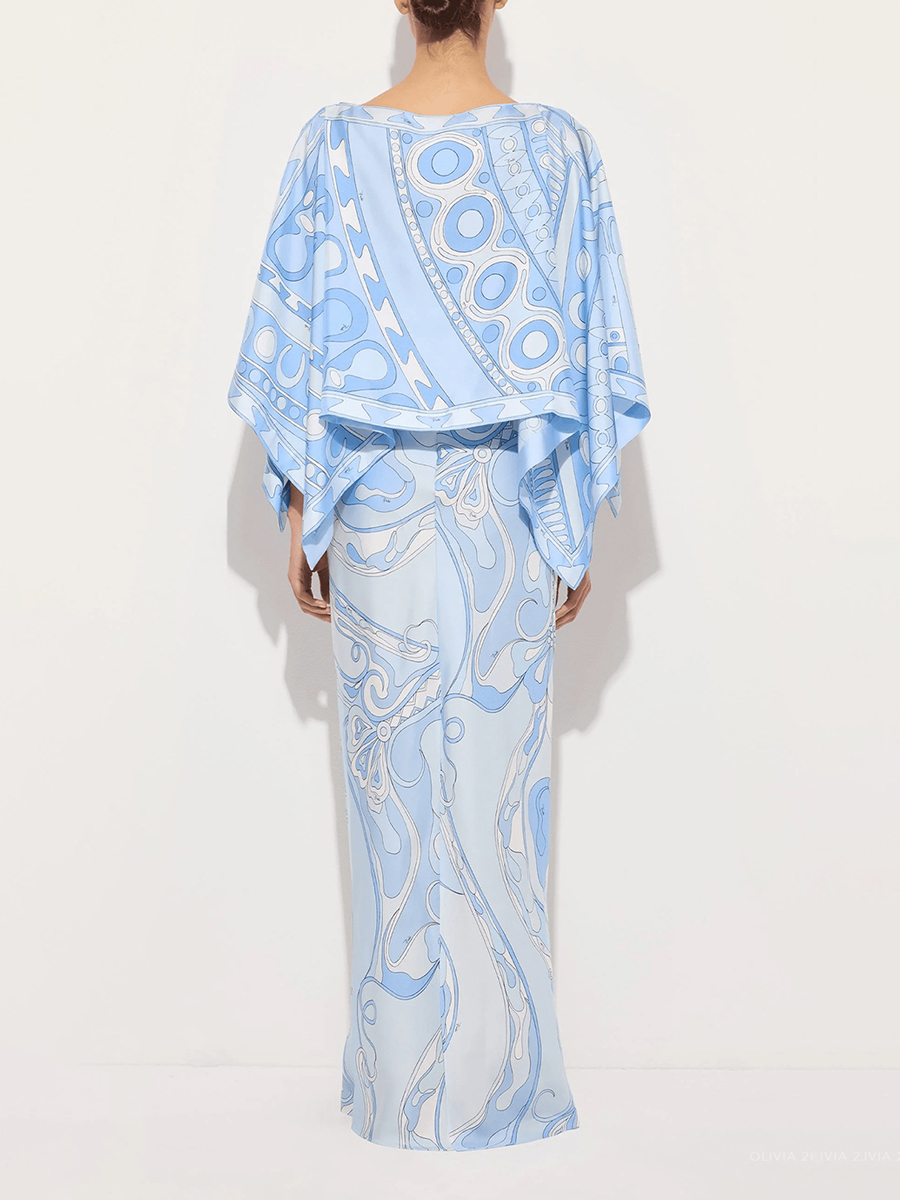 VGH Lichtblauwe abstracte prin - Formal Women'S Wear recensie en prijs