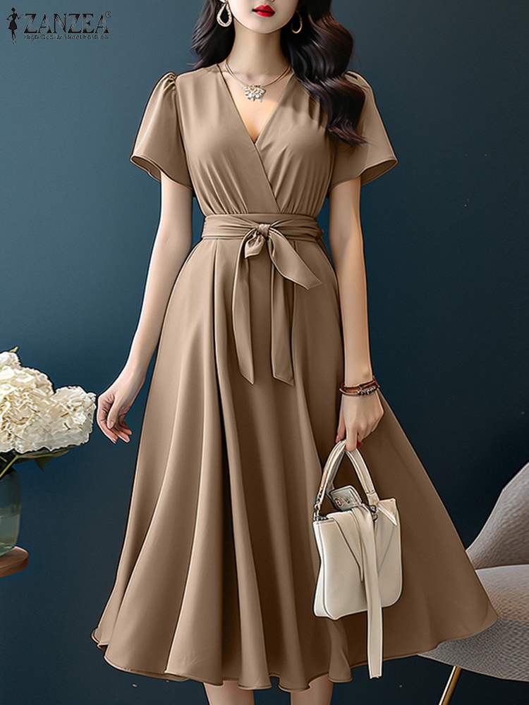 Zanzea 2024 Elegante Korte Mou - Women Formal Wear Zara recensie en prijs