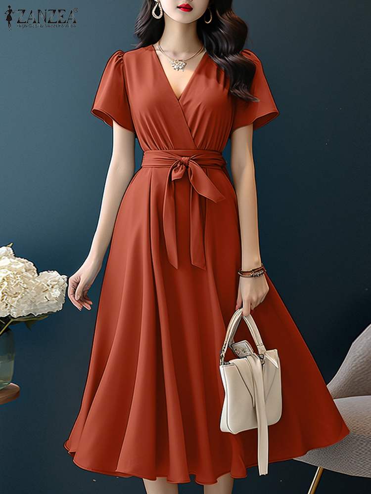 Zanzea 2024 Elegante Korte Mou - Women Formal Wear Zara recensie en prijs