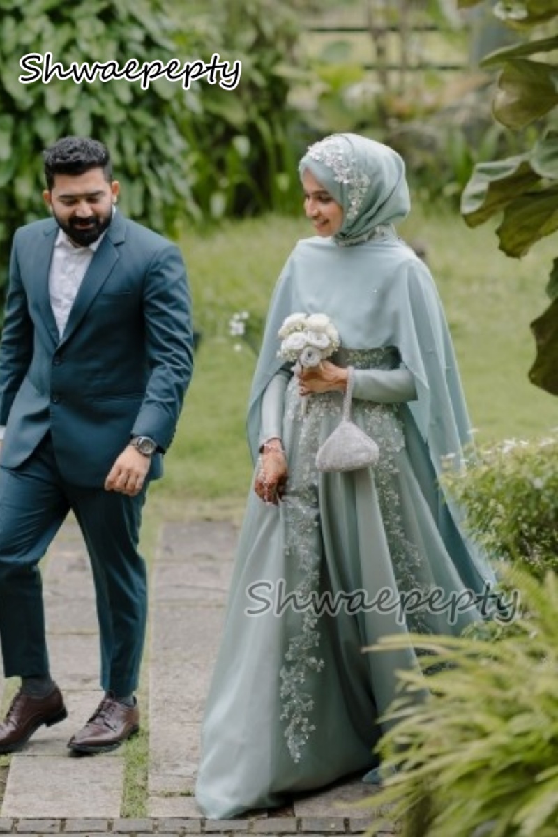 Elegante moslim avondjurk met  - Women Formal Wear Hijab recensie en prijs