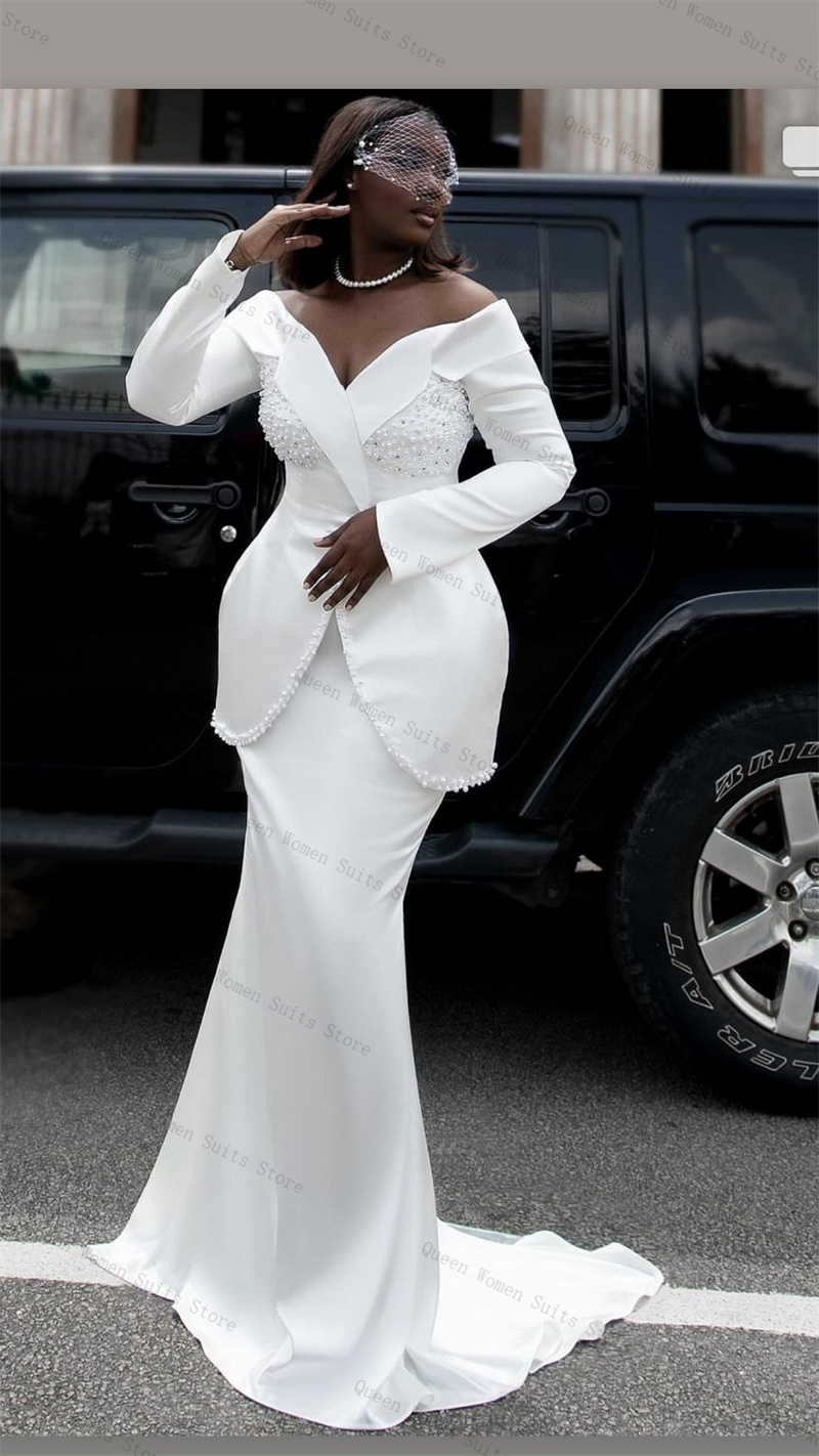 Witte Parels Vrouwen Pak Rok S - Women Formal Wear With Skirt recensie en prijs