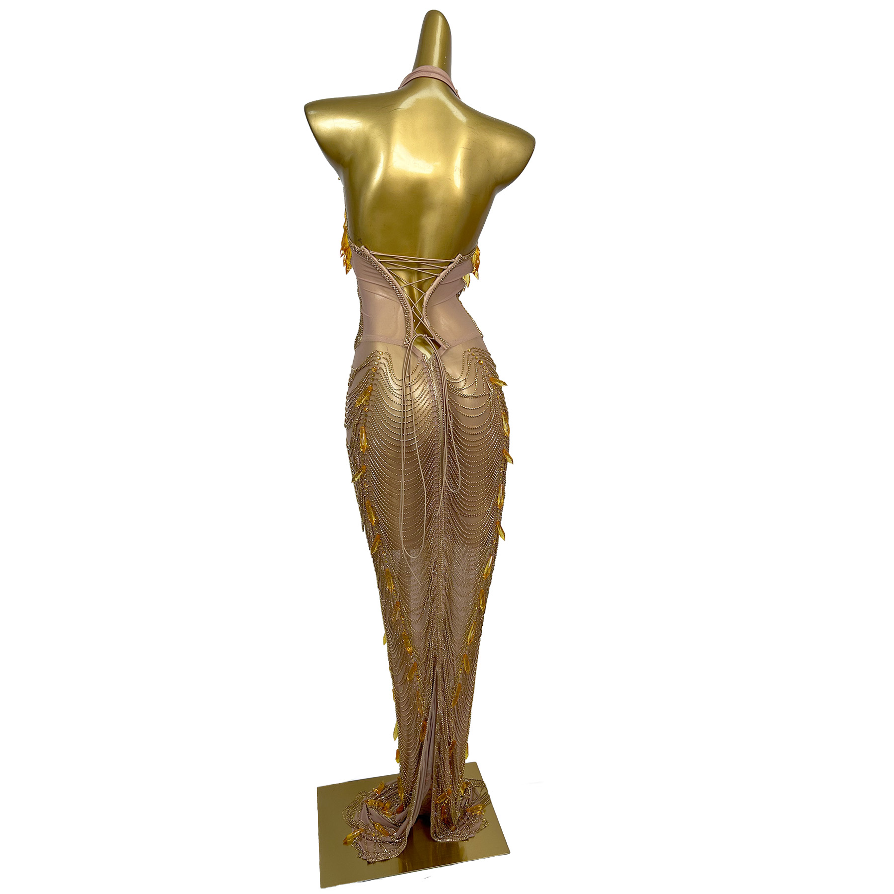 Gouden rugloze diamanten kwast - Women'S Formal Wear Plus Size recensie en prijs