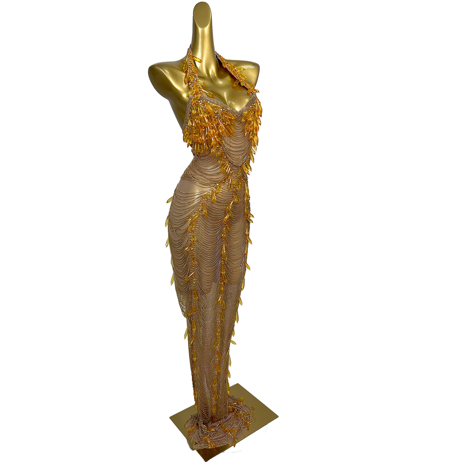 Gouden rugloze diamanten kwast - Women'S Formal Wear Plus Size recensie en prijs