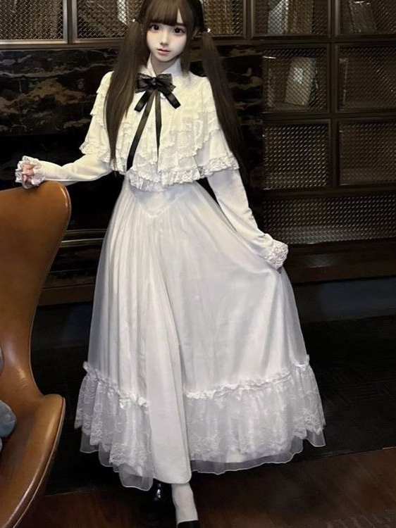 Japanse kanten jurk met korte  - Women Formal Wear With Skirt recensie en prijs
