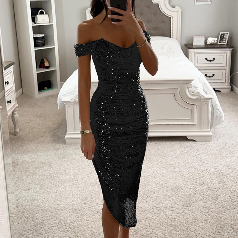 Sexy Asymmetrische Glanzend Gl - Women Formal Wear Zara recensie en prijs