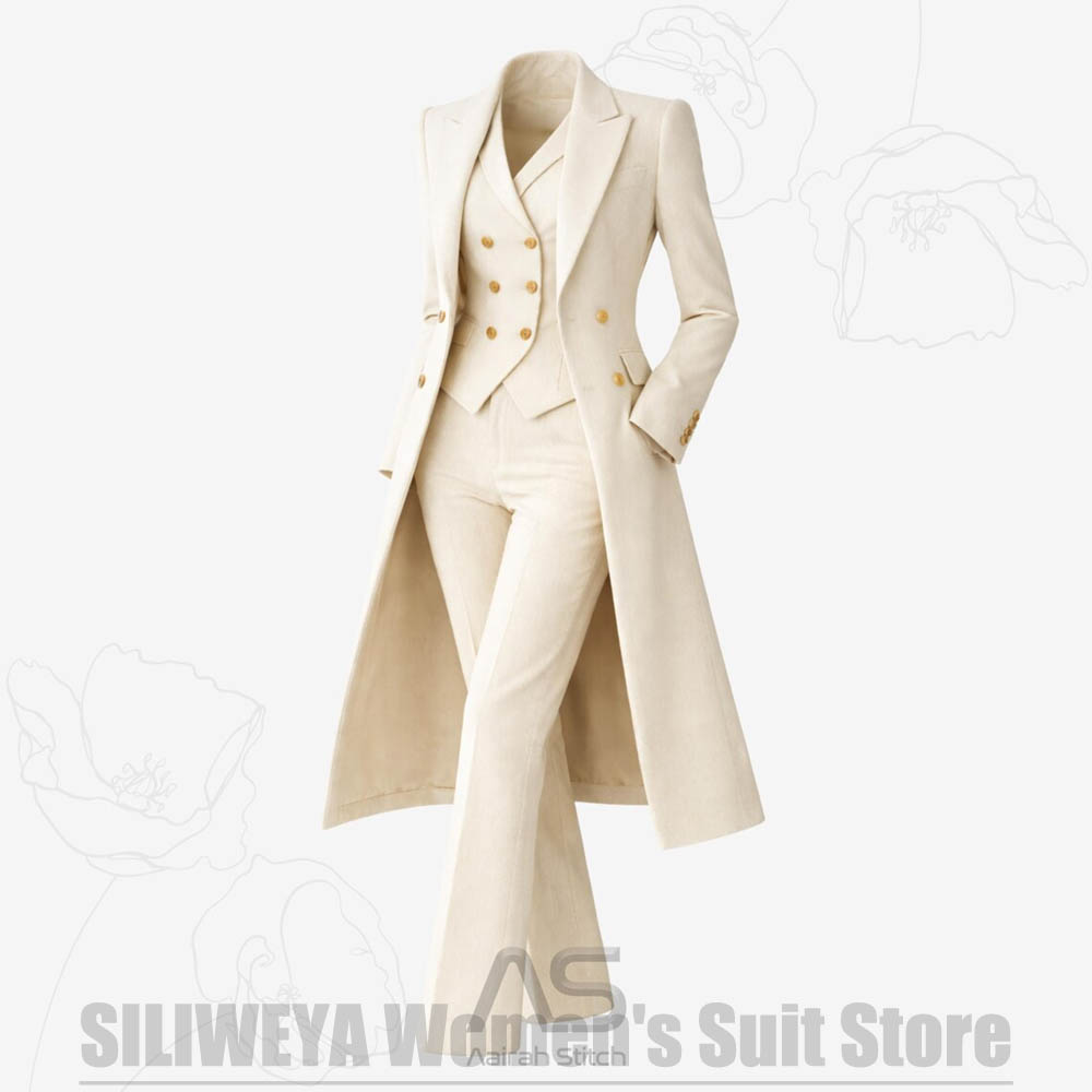 Damespak 3-delig dubbelgeknoop - Women'S Elegant Formal Wear recensie en prijs