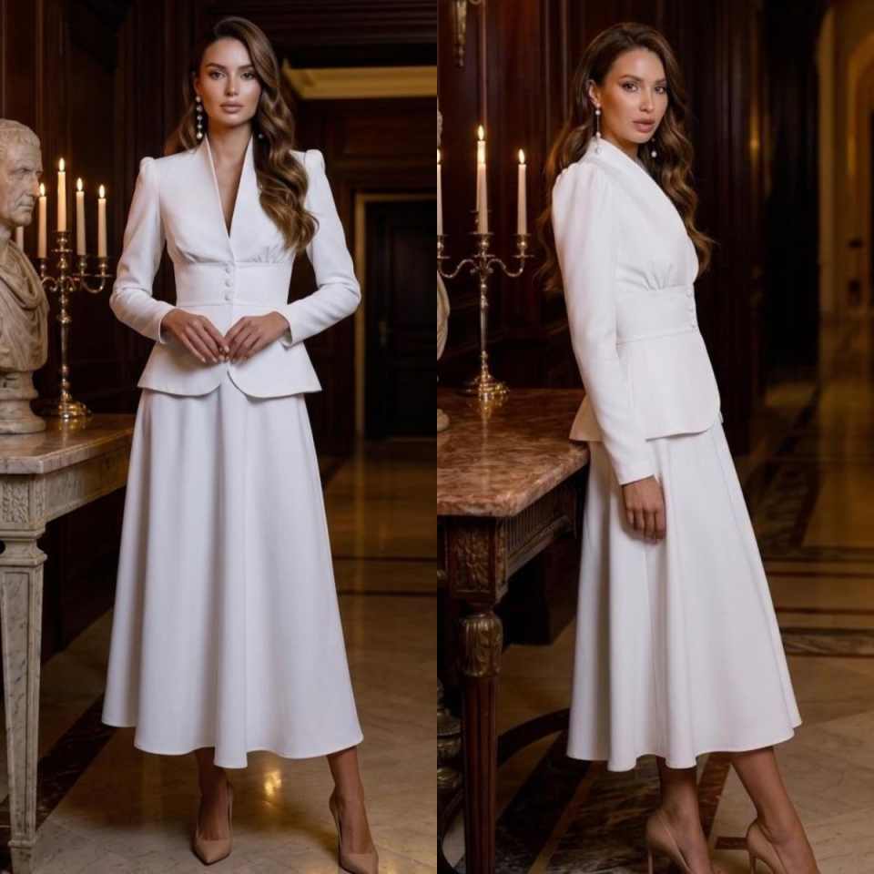 Elegante tweedelige damespakse - Women Formal Wear With Skirt recensie en prijs