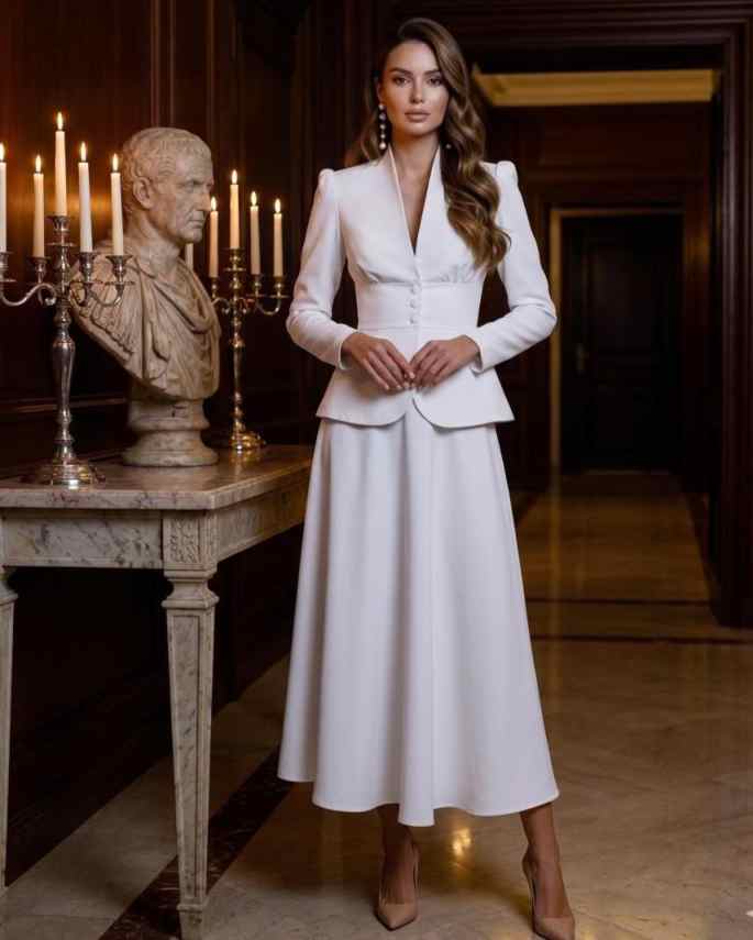 Elegante tweedelige damespakse - Women Formal Wear With Skirt recensie en prijs