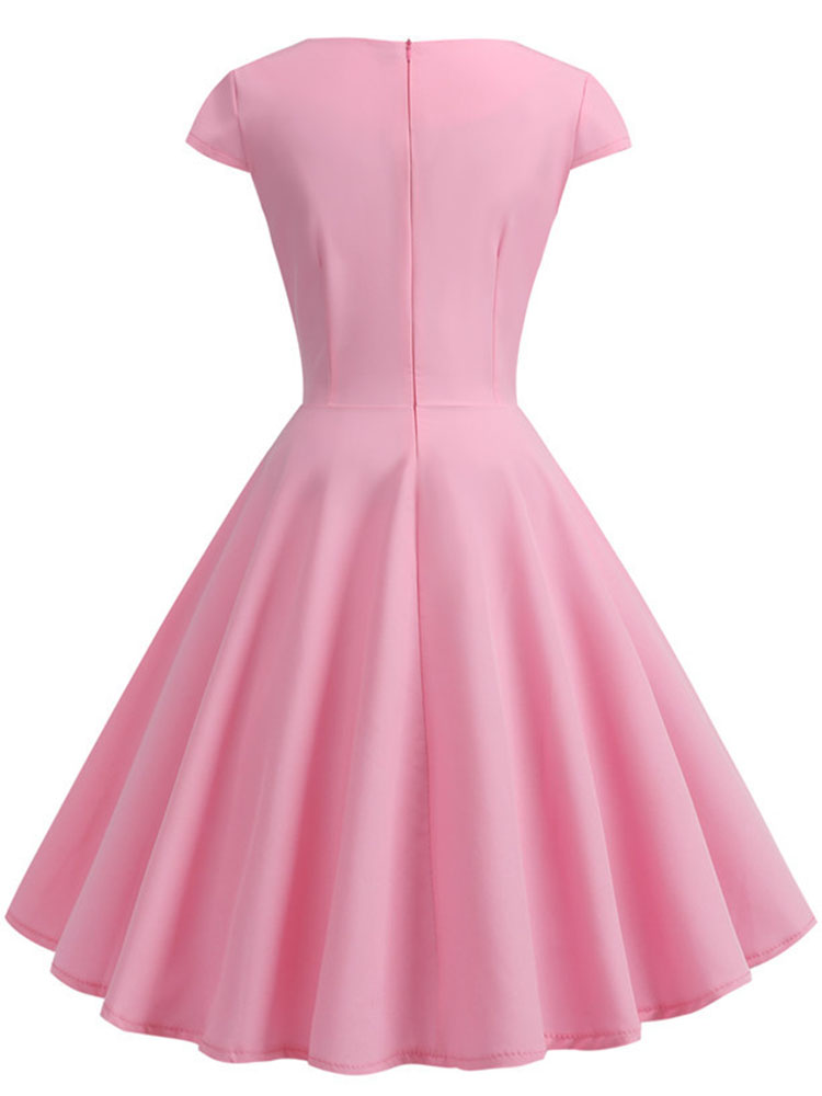 Roze zomerjurk dames v-hals vi - Women Formal Wear Zara recensie en prijs