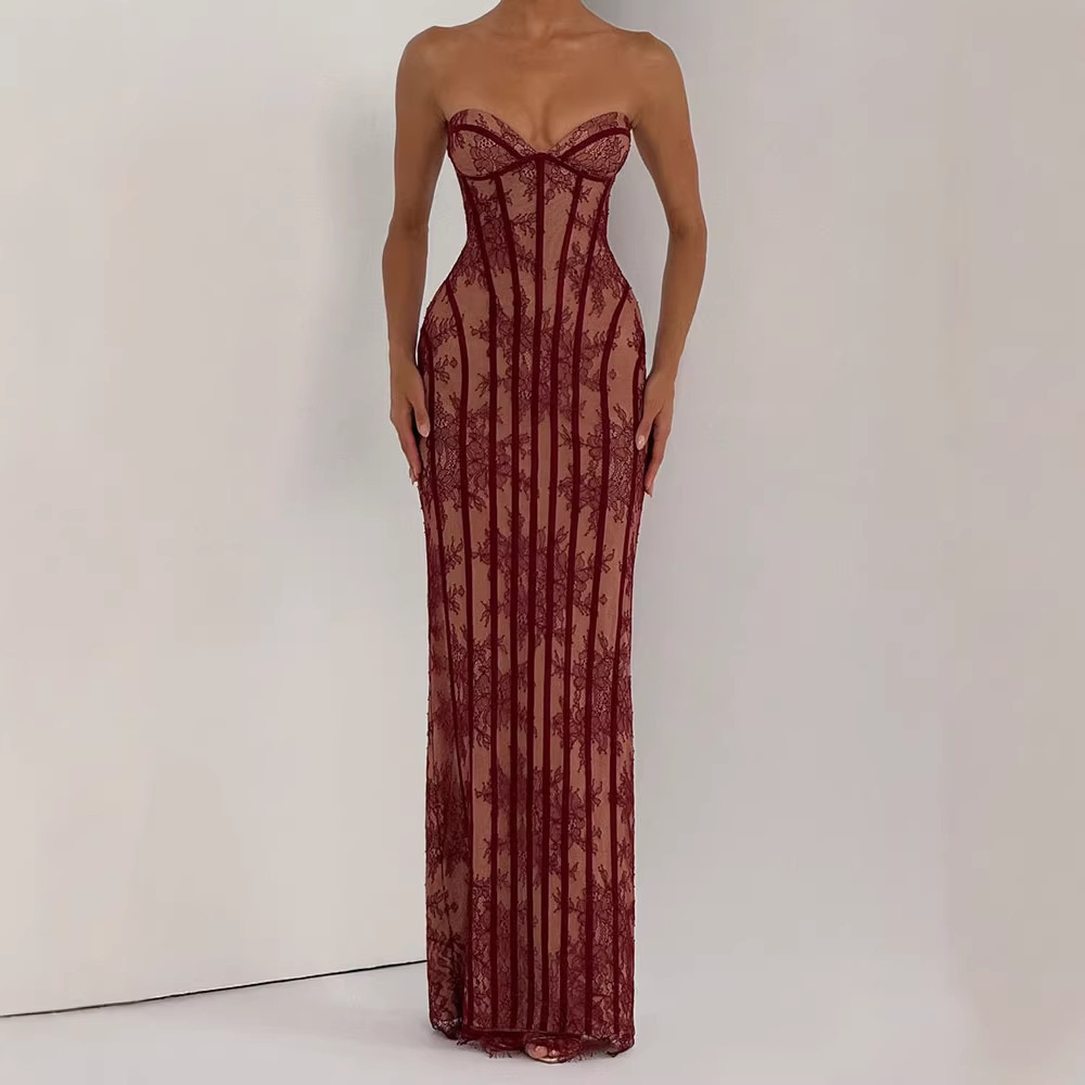 Strapless bodycon maxi jurk vo - Formal Women'S Wear recensie en prijs
