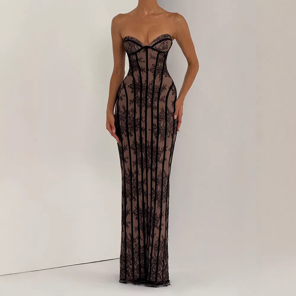 Strapless bodycon maxi jurk vo - Formal Women'S Wear recensie en prijs